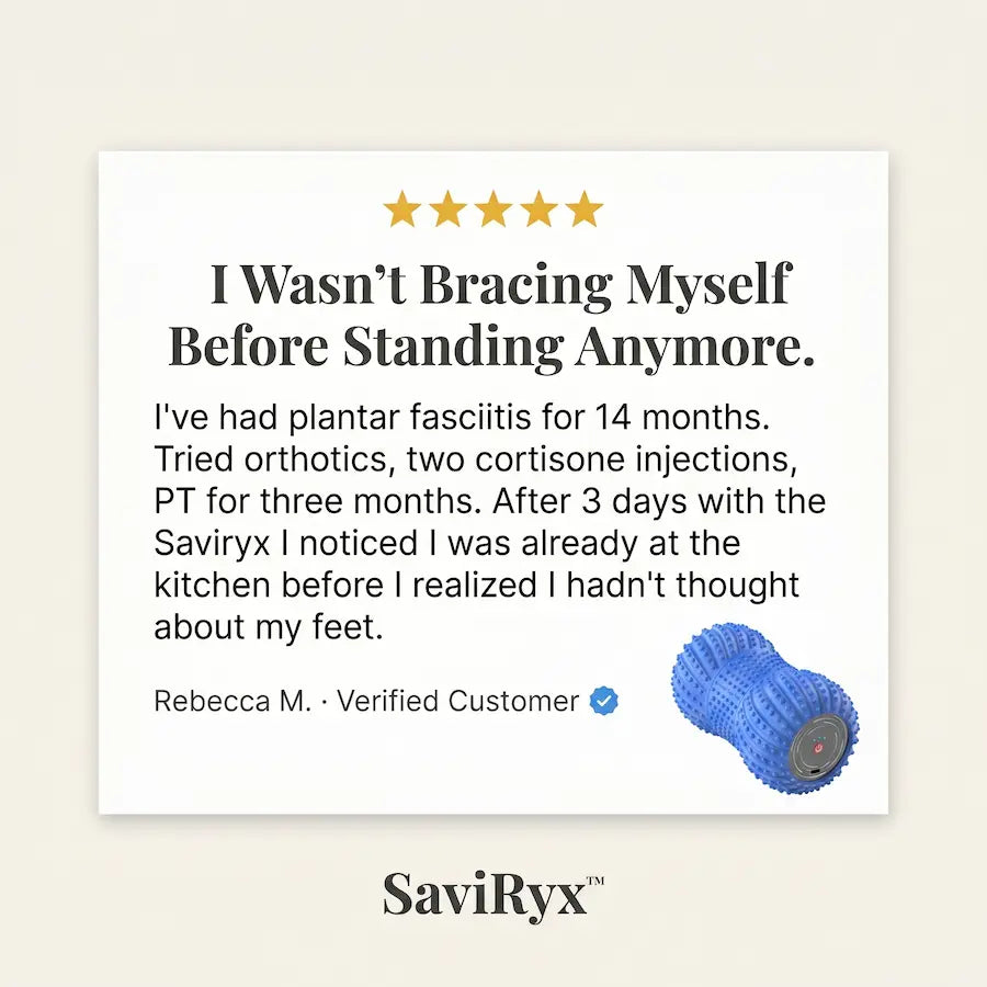 SaviRyx™ Vibrating Massager for Plantar Fasciitis and back pain relief